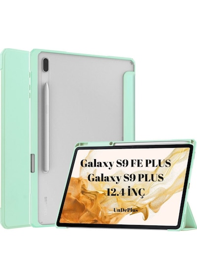 Samsung Galaxy Uyumlu Tab S9 Fe Plus / S9 Plus 12.4" Kılıf Grafiti Şeffaf Kalem Bölmeli X810 X610 X816 X616 X818