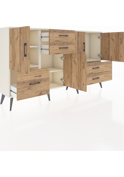 Arges Konsol 4 Raflı 5 Çekmeceli 4 Kapaklı 176x30x99 Aytaşı-çam Atlas Çam - Aytası Arges Konsol 4 Raflı 5 Çekmeceli 4 Kapaklı 176x30x99 Aytaşı-çam Atlas Çam - Aytası