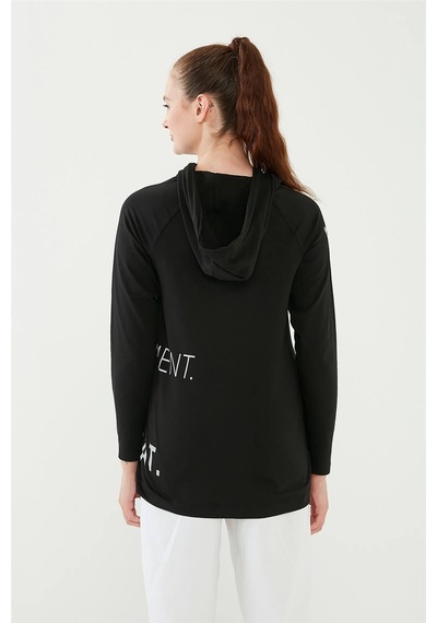 Baskılı Kapüşonlu Sweatshirt