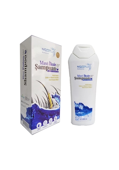 Nozzplus Mavi İksir Şampuan Çinko ve Biotin Destekli Şampuan 400 ML