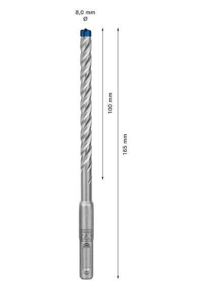 Bosch Expert Sds Plus-7x Kırıcı Delici Delme Ucu 8 X 100 X 165 Mm  - 2608900088