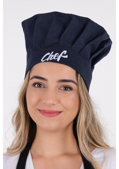 Ayarlanabilir Chef Aşçı Şapkası Ayarlanabilir Şef Aşçı Şapkası 30 X 40 Lacivert
