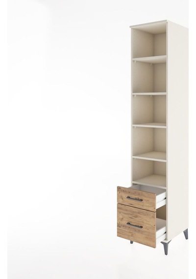 Hyperion Dolap 5 Raflı 2 Çekmeceli 44x44x221 Aytaşı-çam Aytaşı