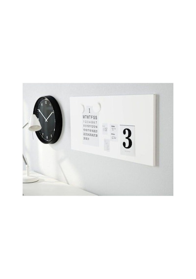 Mıknatıslı Pano Beyaz 75x35 Cm Dekoratif Metal Magnet Panosu Ev Ofis Not Fotoğraf Panosu 75 x 35 CM