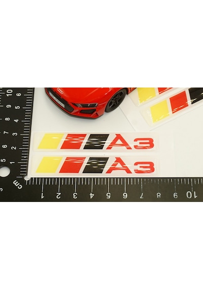 Audi A3 Logo Motor Kapağı Damla Silikon Plaka Logo Arma Amblem Ye