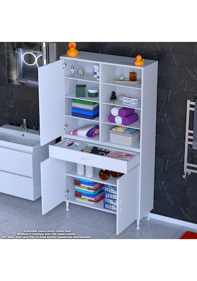 Eliusta Funci Beyaz Renk G:95 Cm Banyo Dolabı 3 Kapaklı 7 Raflı Dolap 95x173x32,5 Cm Boyutlarında Dolap Beyaz Eliusta Funci Beyaz Renk G:95 Cm Banyo Dolabı 3 Kapaklı 7 Raflı Dolap 95x173x32,5 Cm Boyutlarında Dolap Beyaz