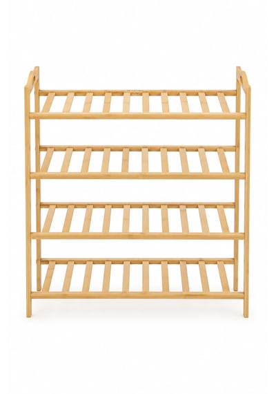 Robin Home Dekoratif Bambu 4 Raflı Ayakkabılık 67cm Bej