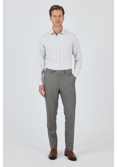 İmza Bej Esnek Yandan Cepli Comfort Fit Classic Pantolon 1003250154 Bej