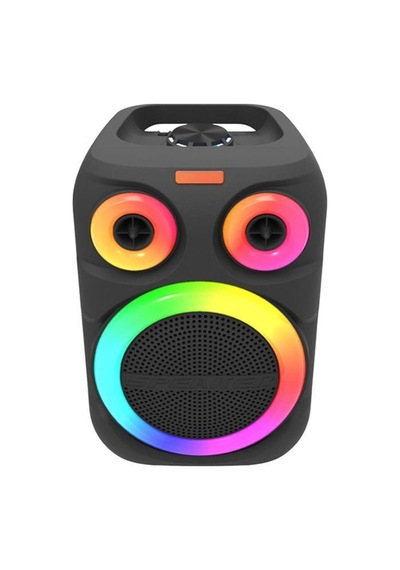 D81 Kablosuz Taşınabilir Hoparlör 12w Rgb Işıklı Kablosuz Mikrofonlu Tws - Usb - Fm Radyo