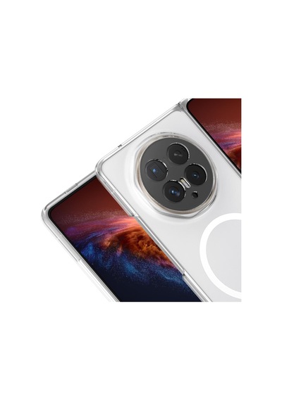 Honor Magic V6 Kılıf Kamera Korumalı Magsafe Şarj Özellikli Lüx Şeffaf London Silikon Kapak