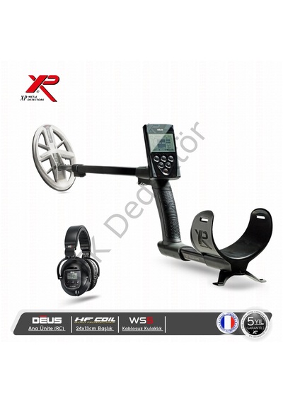 Xp Deus Rc Ana Üniteli 24x13 Cm Hf Başlıklı Ws5 Kablosuz Kulaklıklı Metal Dedektörü