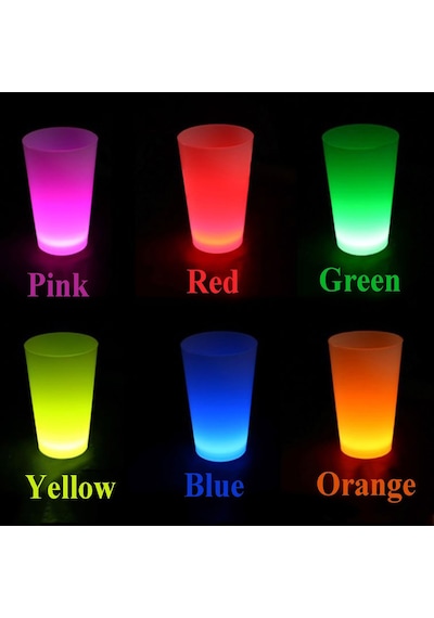 Neon Parti Glow Bardak 1.5 Oz Karışık Renk 1 Adet Tekli Çr