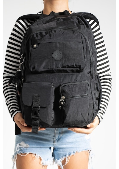 Ultra Hafif Çok Cepli Su Geçirmez Sırt Çantası Unisex Siyah Model: 571-1k - Siyah