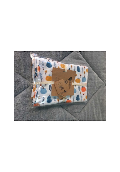 Truy Towel Baby Müslin Bek Örtüsü Gökyüzü Desen - Yeşil 120x120 Cm 2 Adet Ağız Mendili Beyaz