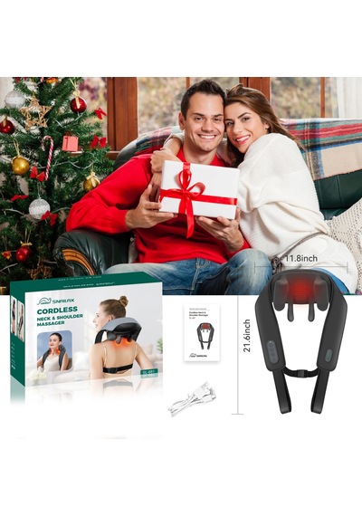 Snailax Rahatlatıcı Isıya Sahip Kablosuz Boyun Ve Omuz Masajı, Yükseltilmiş 6d Derin Doku Yoğurma, Boyun İçin Shiatsu Sırt Masajı Yastığı, Sonbahar, Erkekler İçin Hediyeler, Kadınlar Snailax Rahatlatıcı Isıya Sahip Kablosuz Boyun Ve Omuz Masajı, Yükseltilmiş 6d Derin Doku Yoğurma, Boyun İçin Shiatsu Sırt Masajı Yastığı, Sonbahar, Erkekler İçin Hediyeler, Kadınlar
