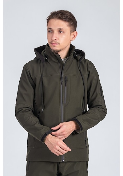 Vatan Tekstil Suya Dayanıklı Slim Fit Softshell Kapüşonlu Erkek Mont Haki Vatan Tekstil Suya Dayanıklı Slim Fit Softshell Kapüşonlu Erkek Mont Haki