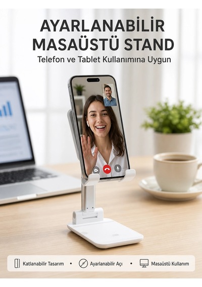 Taşınabilir Masaüstü Telefon Tutucu Ayarlanabilir Yükseklik Yeni Nesil Diğer
