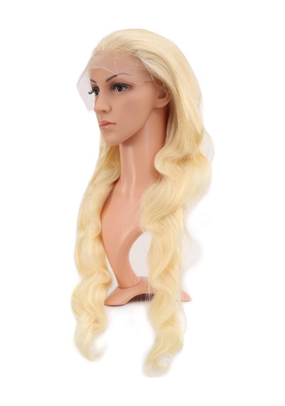 Gerçek Front Lace Dalgalı Platin Tül Peruk - 80-85cm