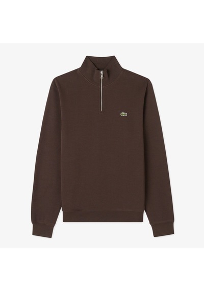 Lacoste Men's Classic Fit Neck Zip Sweatshirt Yarım Fermuarlı Yüksek Yaka Pamuklu Sweatshirt Kahverengi Lacoste Men's Classic Fit Neck Zip Sweatshirt Yarım Fermuarlı Yüksek Yaka Pamuklu Sweatshirt Kahverengi