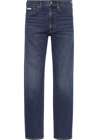 Calvin Klein Standart Straight Oil Slick Mavi Erkek Jean-11116 Mavi