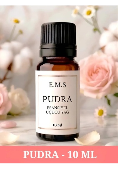 Pudra Esansiyel Uçucu Yağ Buhurdanlık Yağı Difüzör Esansı Oda Kokusu Esansı Mum Esansı 10 Ml.