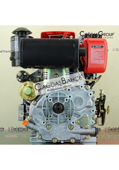 Goldmoto Gm178Fen-H Dizel Motor Marşlı 7 Hp Krank Mili Frezeli