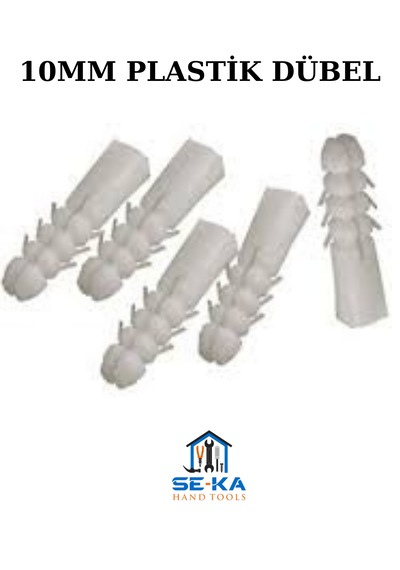 10mm Plastik Dübel 200 Adet