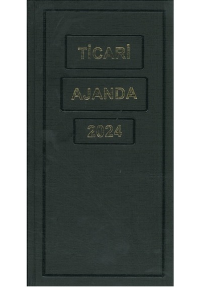 Özkan Armat Ticari Ajanda Günlük Çizgili 17x33 2024 Siyah