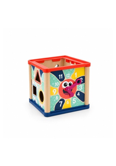 Topbright Ahşap Aktivite Küpü 5 İ 1 Arada Montessori Eğitici Oyuncak 12 Ay+