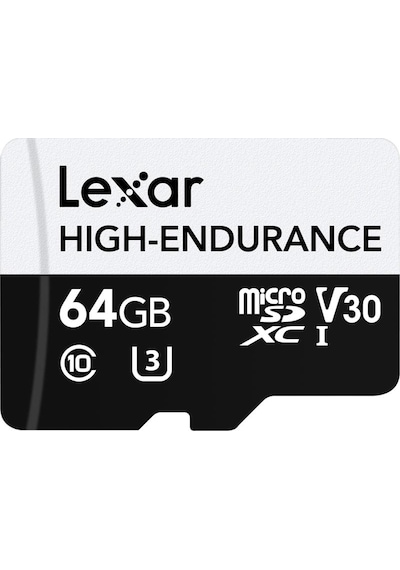 Lexar High Endurance 64 GB Micro SD 100 MB V30 4K Hafıza Kartı