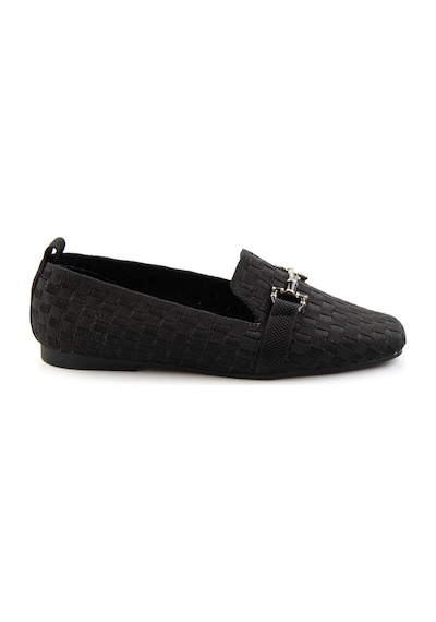 Bambi Siyah Kadın Loafer Ayakkabı K01327020182 Siyah