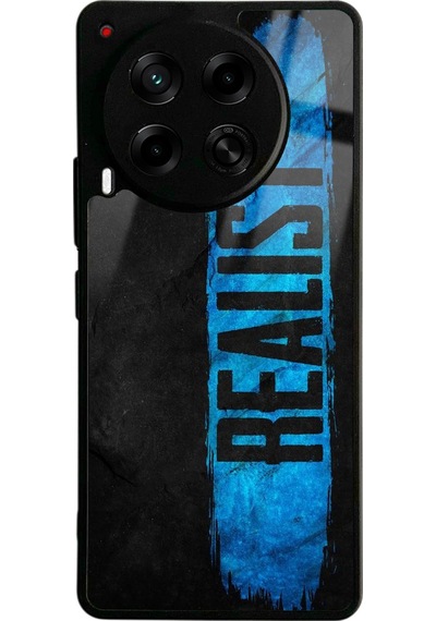Tecno Camon 30 Realist Tasarımlı Glossy Telefon Kılıfı Siyah
