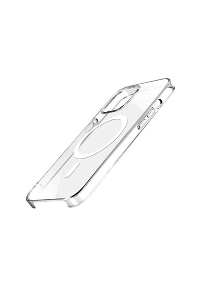 Apple Uyumlu iPhone 15 Pro Max Kılıf Ic Çipli Zore Wireless Şarj Özellikli Şeffaf in Kapak Renksiz