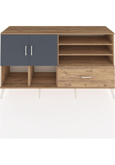 Hyperion Konsol 7 Raflı Tek Çekmeceli 2 Kapaklı 176x44x99 Çam-ant Çam-antrasit/çam Hyperion Konsol 7 Raflı Tek Çekmeceli 2 Kapaklı 176x44x99 Çam-ant Çam-antrasit/çam