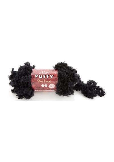 Puffy Furlove El Örgü İpi 60 Siyah