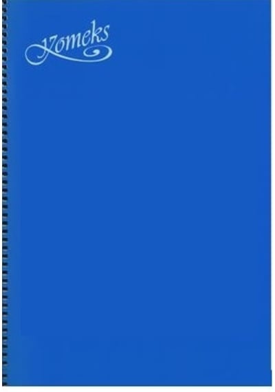 Komeks Spiralli Defter Plastik Kapak 72 Yp A4 Kareli Mor