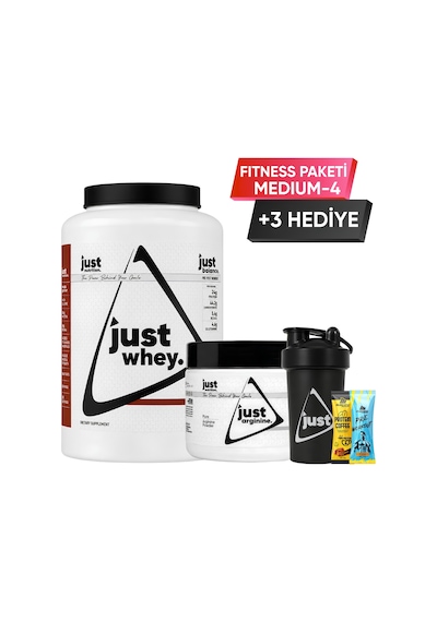 Just Nutrition Fitness Paketi - Medium 4 + 3 Hediye Protein Tozu + Arjinin Karışık