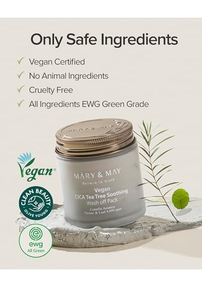 Tr May Cica Tea Tree Yatıştırıcı Cilt Bakım Maskesi 125 Ml