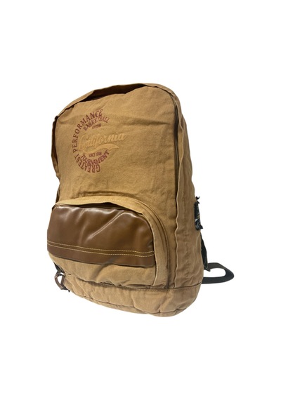 Old Cotton Cargo Kaliteli Tek Bölmeli Vintage Disayn Günlük Gezi Spor Okul Sırt Çantası Patchwork Komor 29x42cm Camel