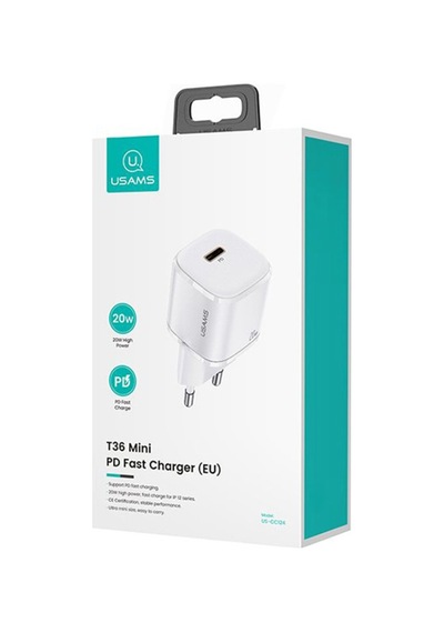 Usams T36 20W Mini Pd Hızlı Şarj Aleti 20W Usb-C Güç Adaptörü (310335381) Usams T36 20W Mini Pd Hızlı Şarj Aleti 20W Usb-C Güç Adaptörü (310335381)