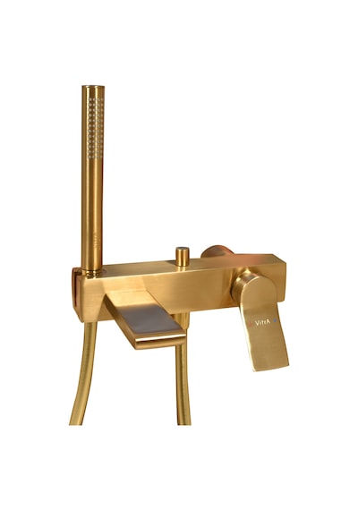 VitrA Memoria Gold Banyo Bataryası El Duşlu Mat Altın Renkli A4233433 Altın