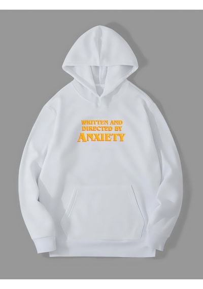 Harmandar 3 İplik Anksiyete Baskılı Beyaz Kanguru Cepli Kapüşonlu Sweatshirt Hoodie Anksiyetebeyazsweat Harmandar 3 İplik Anksiyete Baskılı Beyaz Kanguru Cepli Kapüşonlu Sweatshirt Hoodie Anksiyetebeyazsweat