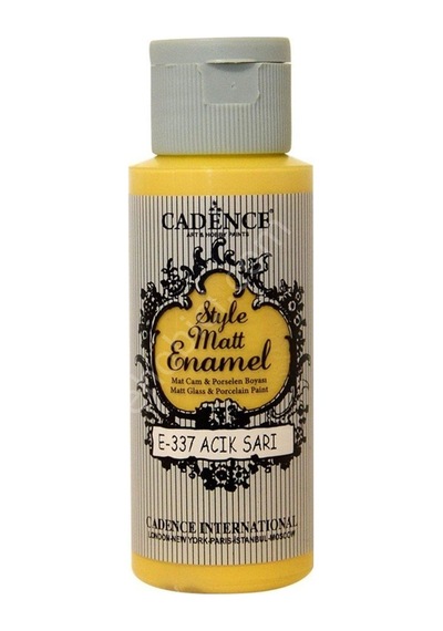 Cadence Enamel Cam ve Porselen Boyası - 337Açık  Sarı