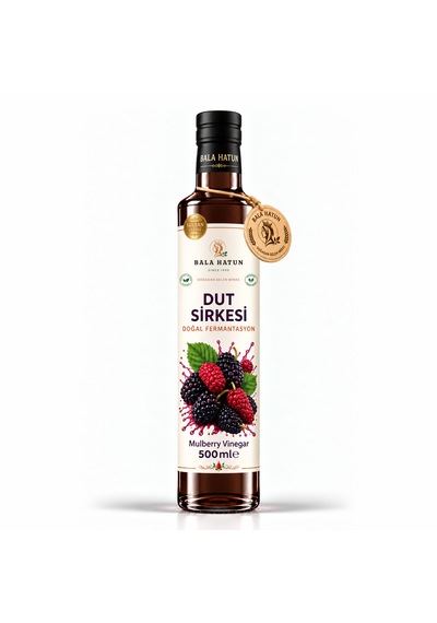 Bala Hatun Dut Sirkesi 500ml - Doğal Fermantasyon - Mulberry Vinegar