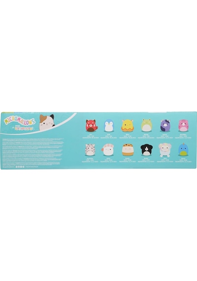 Squishmallows Orijinal Micromallows 12'li Paket Mini Peluş Seti 6.5 Cm Koleksiyon Oyuncak Çok Renkli