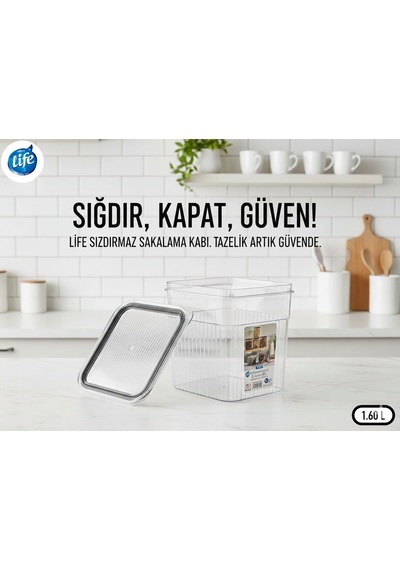 Life Sızdırmaz Saklama Kabı 1.60 24'li Paket Asorti