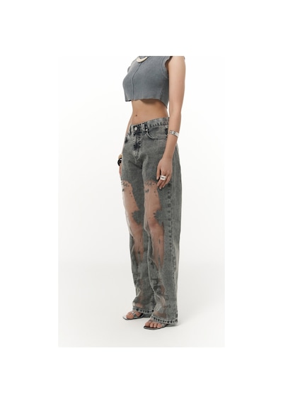Mai Collection Mai Studios Co. Trixie Füme Transparan Jean Pantolon Füme