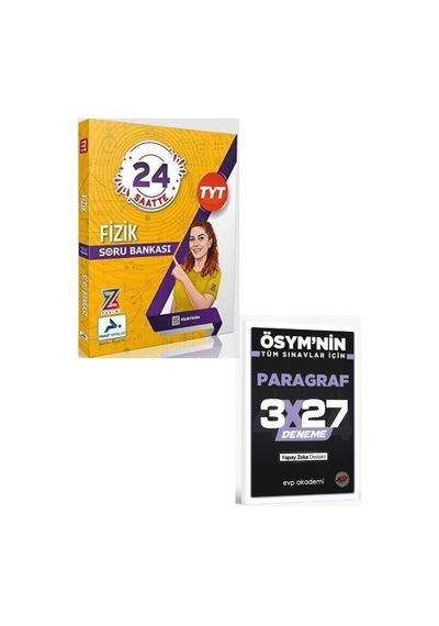 2027 Paraf 2027 Z Takımı Tyt Fizik Soru Bankası+ Evp Akademi Paragraf