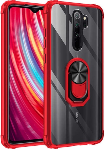 Xiaomi Redmi Note 8 Pro Kilif Standli Yüzüklü Mola Silikon Kapak 392711799