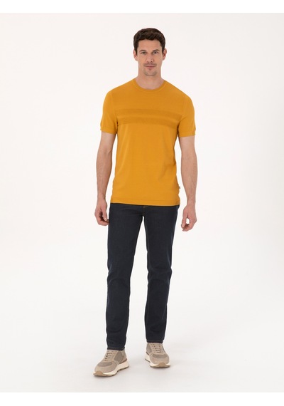 Cacharel Hardal Slim Fit Kazak Sarı